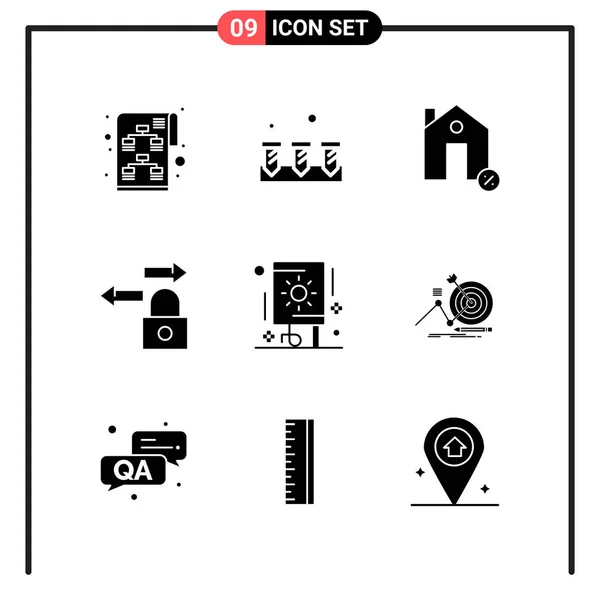 Set Universal Creative Icons Simply Vector Illustrations Web Mobile Apps — Stock Vector