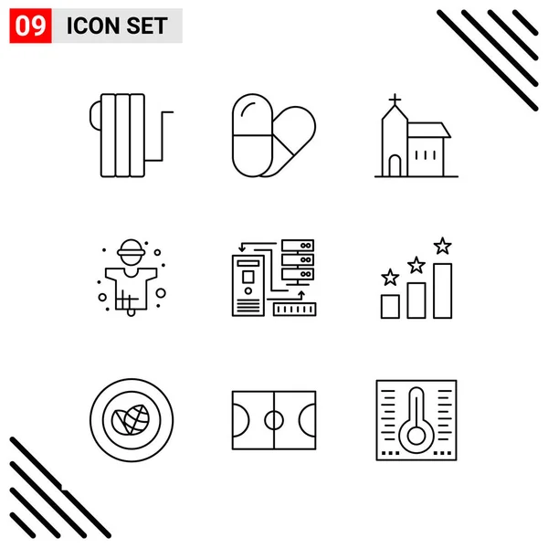 Set van 25 Universele Business Iconen Vector — Stockvector