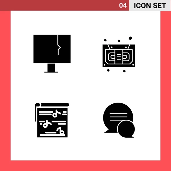 Set Universal Creative Icons Simply Vector Illustrations Web Mobile Apps — Stock Vector