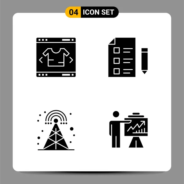 Conjunto Iconos Creativos Universales Simplemente Vector Ilustraciones Para Aplicaciones Web — Vector de stock