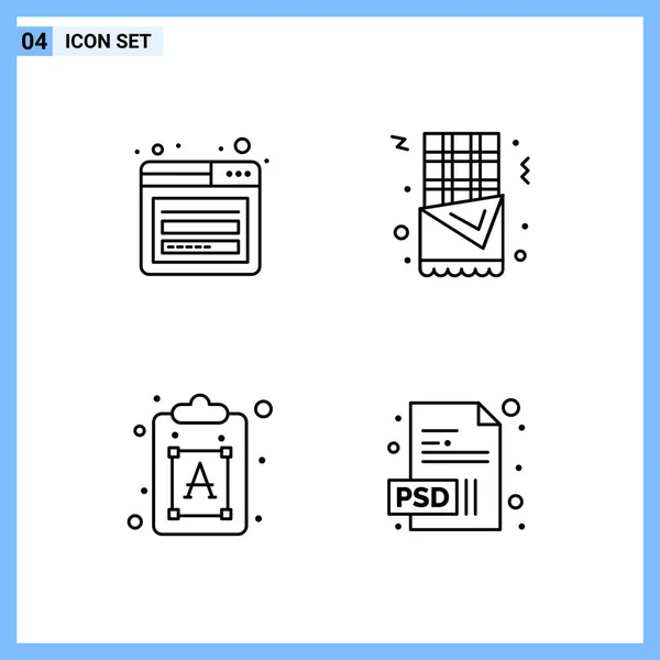 Set van 16 universele Pictogrammen Business Vector — Stockvector