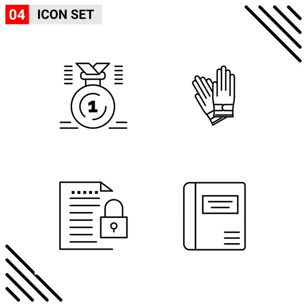 Set Universal Creative Icons Simply Vector Illustrations Web Mobile Apps — Stock Vector