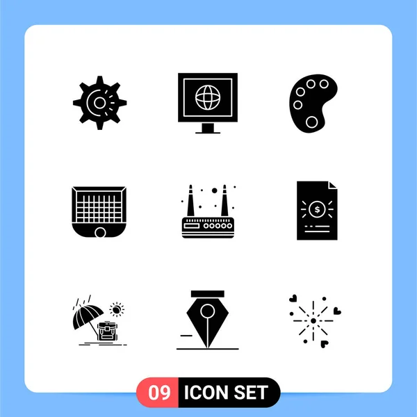 Conjunto Iconos Creativos Universales Simplemente Vector Ilustraciones Para Aplicaciones Web — Vector de stock