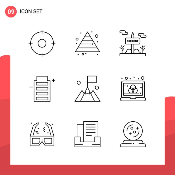 Set de 25 iconos de negocio universales Vector — Vector de stock