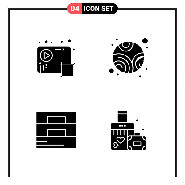 Set Universal Creative Icons Simply Vector Illustrations Web Mobile Apps — Stock Vector