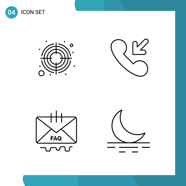 Set Universal Creative Icons Simply Vector Illustrations Web Mobile Apps — Stock Vector