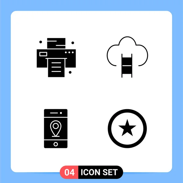 Conjunto Iconos Creativos Universales Simplemente Vector Ilustraciones Para Aplicaciones Web — Archivo Imágenes Vectoriales