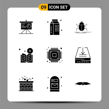 Evrensel yaratıcı simgeler kümesi, web ve mobil uygulamalar ve projeler için basit vektör illüstrasyonları 