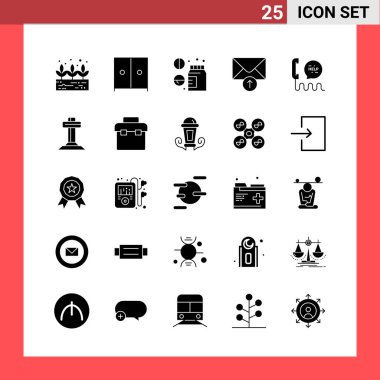 Evrensel yaratıcı simgeler kümesi, web ve mobil uygulamalar ve projeler için basit vektör illüstrasyonları 