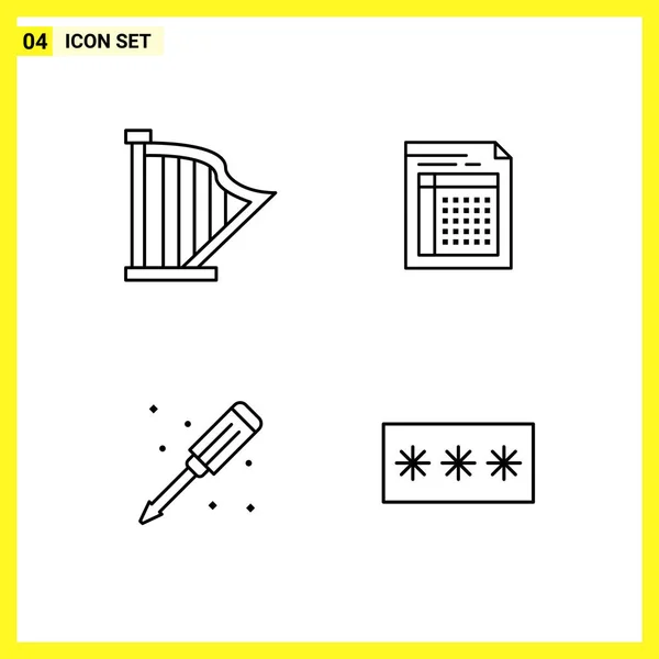 Set of 25 Universal Business Icons Vector — Stock Vector