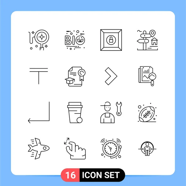 Set Universal Creative Icons Simply Vector Illustrations Web Mobile Apps — Stock Vector