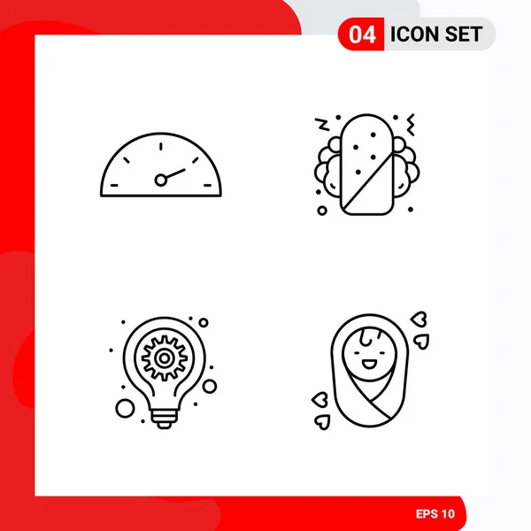 Set de 25 iconos de negocio universales Vector — Vector de stock