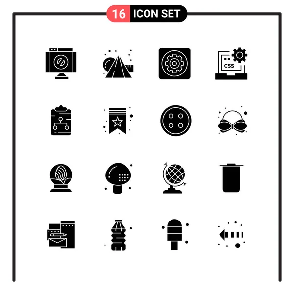 Conjunto Iconos Creativos Universales Simplemente Vector Ilustraciones Para Aplicaciones Web — Vector de stock