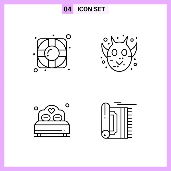 Set Universele Creatieve Iconen Vectorillustratie — Stockvector