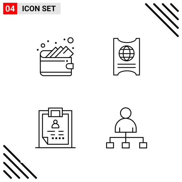 Set Universal Creative Icons Simply Vector Illustrations Web Mobile Apps — Stock Vector