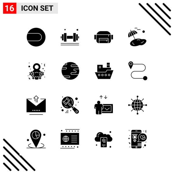 Set of 25 Universal Business Icons Vector — Stock Vector