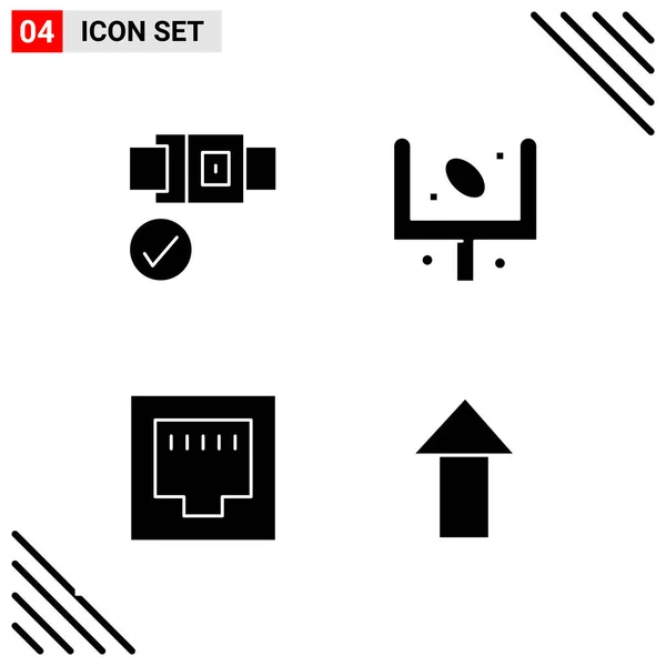 Set Universal Creative Icons Simply Vector Illustrations Web Mobile Apps — Stock Vector