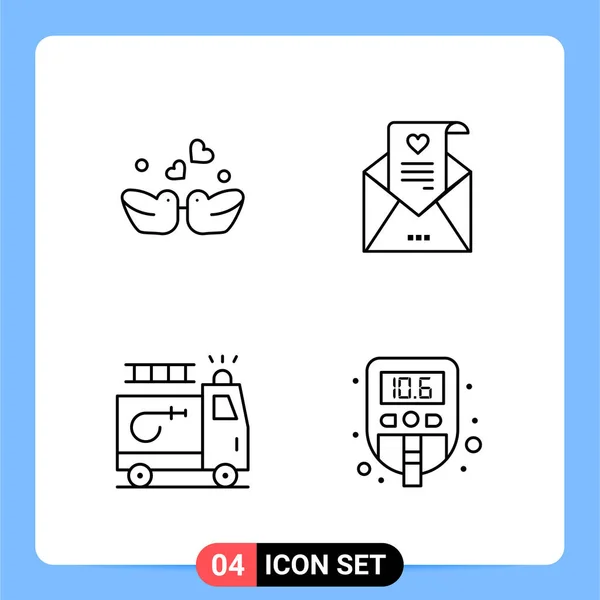 Conjunto Iconos Creativos Universales Simplemente Vector Ilustraciones Para Aplicaciones Web — Vector de stock