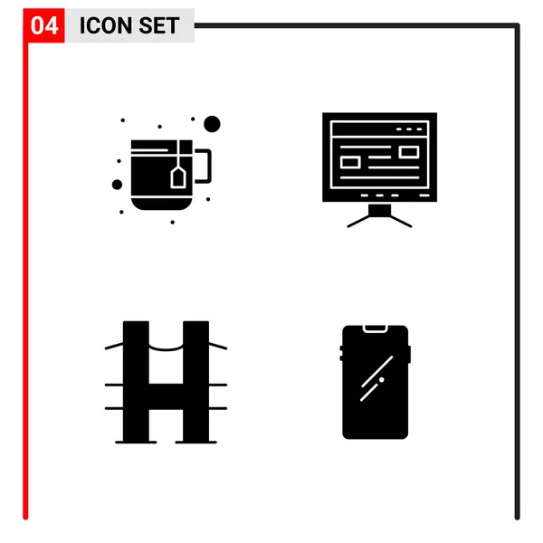 Set Universele Creatieve Iconen Eenvoudig Vectorafbeeldingen Voor Web Mobiele Apps — Stockvector