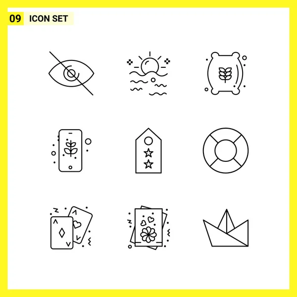 Set Universal Creative Icons Simply Vector Illustrations Web Mobile Apps — Stock Vector