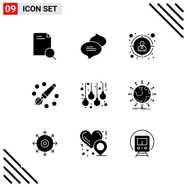 Conjunto Iconos Creativos Universales Simplemente Vector Ilustraciones Para Aplicaciones Web — Vector de stock