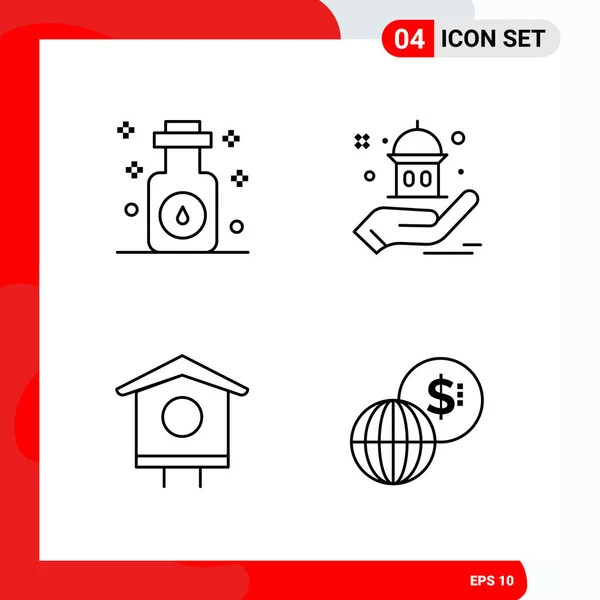 Conjunto Iconos Creativos Universales Simplemente Vector Ilustraciones Para Aplicaciones Web — Vector de stock