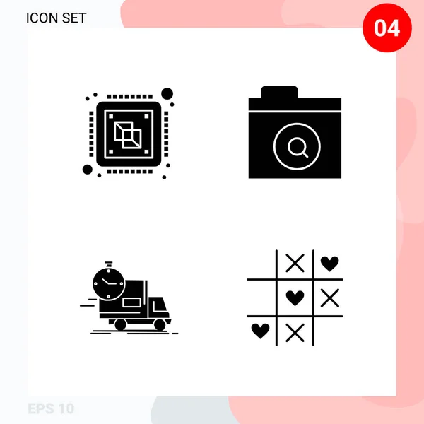 Set Universal Creative Icons Simply Vector Illustrations Web Mobile Apps — Stock Vector