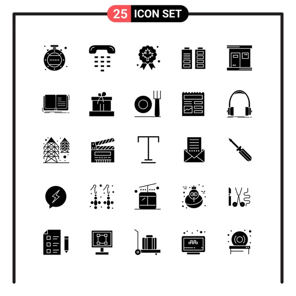 Conjunto Iconos Creativos Universales Simplemente Vector Ilustraciones Para Aplicaciones Web — Archivo Imágenes Vectoriales