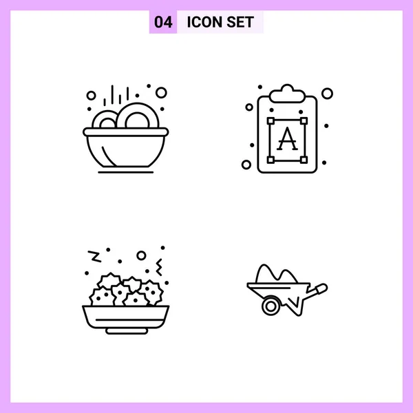 Vector Illustration Baby Shower Line Icon — Stock Vector