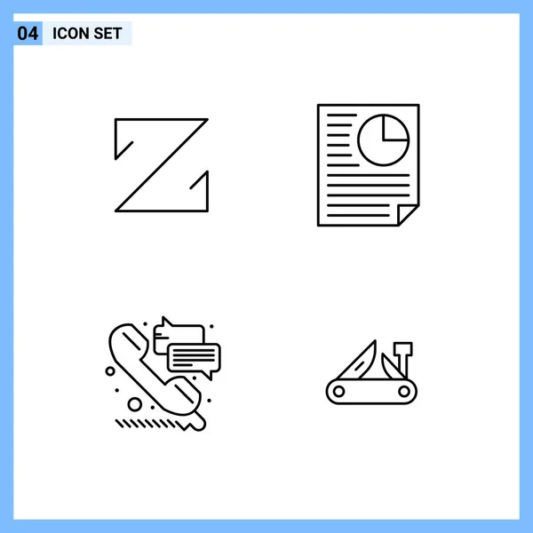 Conjunto Iconos Creativos Universales Simplemente Vector Ilustraciones Para Aplicaciones Web — Vector de stock