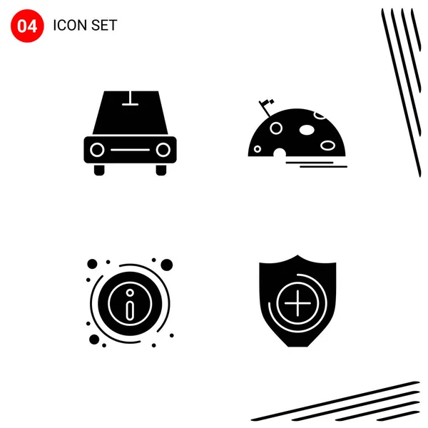 Conjunto Iconos Creativos Universales Simplemente Vector Ilustraciones Para Aplicaciones Web — Archivo Imágenes Vectoriales