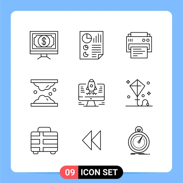 Conjunto Iconos Creativos Universales Simplemente Vector Ilustraciones Para Aplicaciones Web — Vector de stock