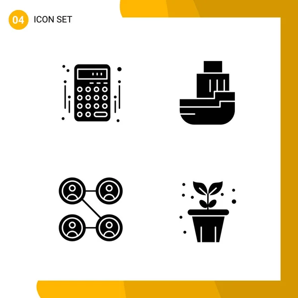 Conjunto Iconos Creativos Universales Simplemente Vector Ilustraciones Para Aplicaciones Web — Vector de stock