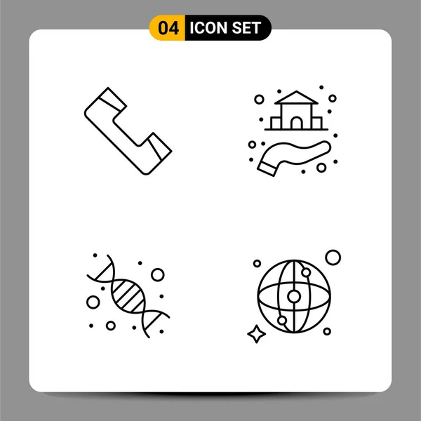 Creative Icons Set Design White Background — Stock Vector