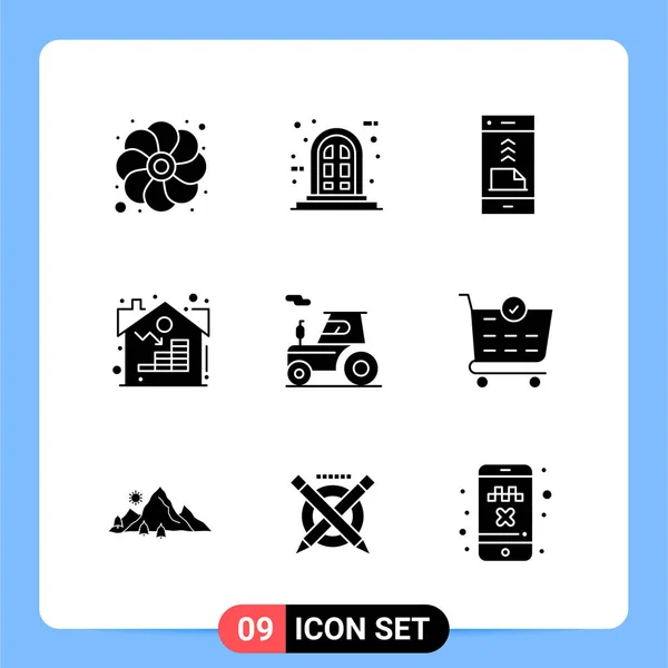 Conjunto Iconos Creativos Universales Simplemente Vector Ilustraciones Para Aplicaciones Web — Vector de stock