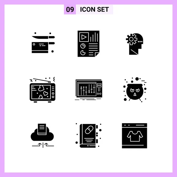 Conjunto Iconos Creativos Universales Simplemente Vector Ilustraciones Para Aplicaciones Web — Archivo Imágenes Vectoriales