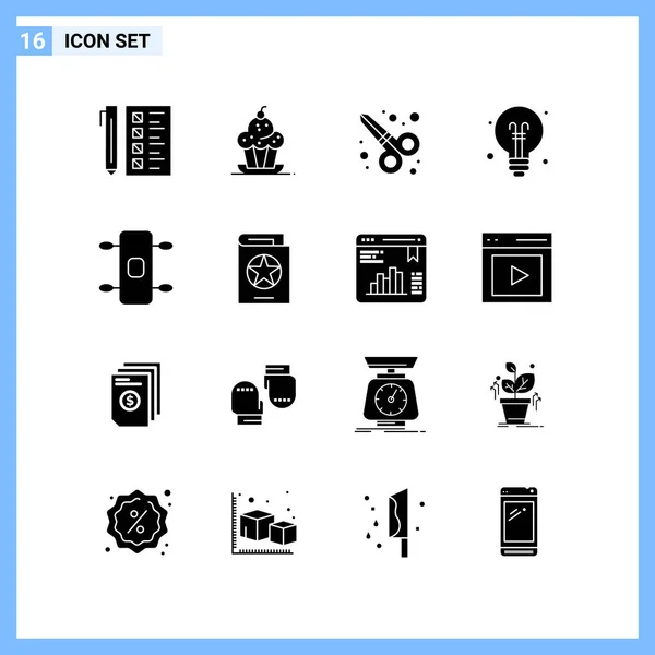 Set Universal Creative Icons Simply Vector Illustrations Web Mobile Apps — Stock Vector