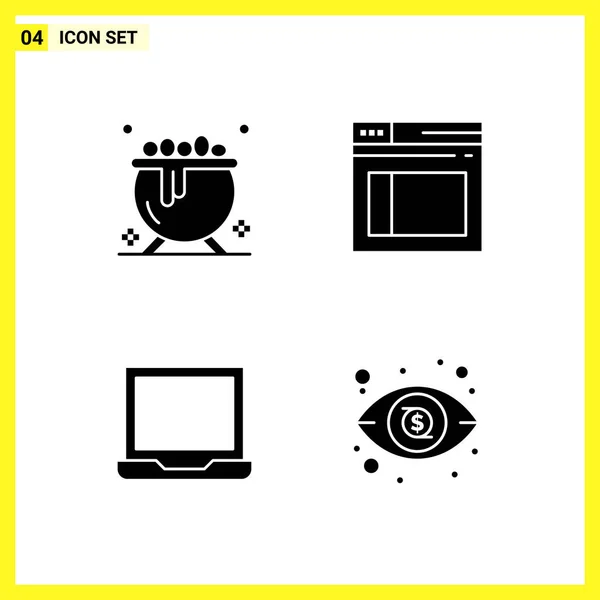 Set Universeller Kreativer Symbole Einfach Vektorillustrationen Für Web Und Mobile — Stockvektor