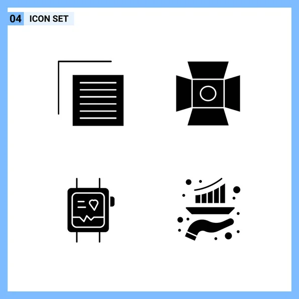 Conjunto Iconos Creativos Universales Simplemente Vector Ilustraciones Para Aplicaciones Web — Vector de stock