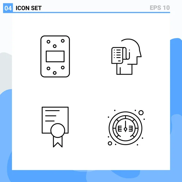 Set de 25 iconos de negocio universales Vector — Vector de stock