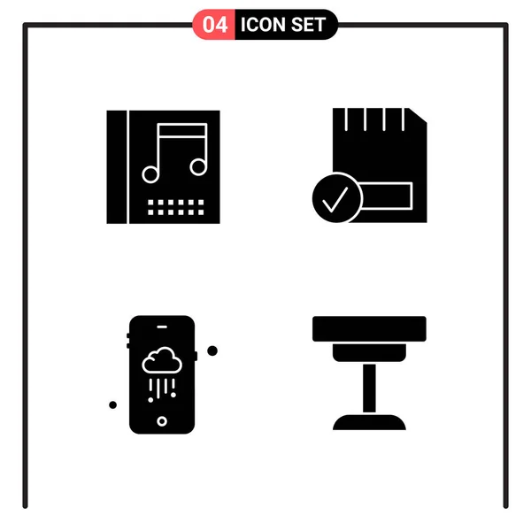 Conjunto Iconos Creativos Universales Simplemente Vector Ilustraciones Para Aplicaciones Web — Vector de stock