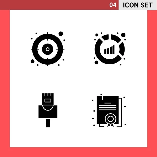 Conjunto Iconos Creativos Universales Simplemente Vector Ilustraciones Para Aplicaciones Web — Archivo Imágenes Vectoriales