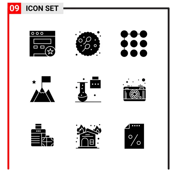 Set of 16 Universal Icons Business Vector — 스톡 벡터