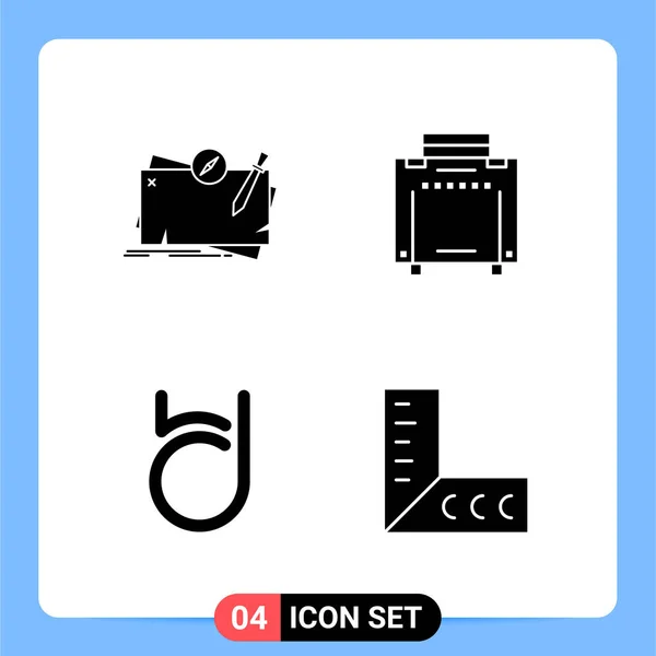 Set Universeller Kreativer Symbole Einfach Vektorillustrationen Für Web Und Mobile — Stockvektor