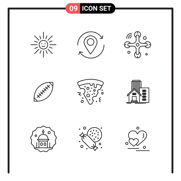 Conjunto Iconos Creativos Universales Simplemente Vector Ilustraciones Para Aplicaciones Web — Vector de stock