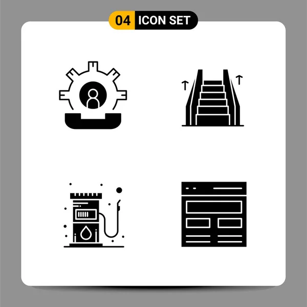 Conjunto Iconos Creativos Universales Simplemente Vector Ilustraciones Para Aplicaciones Web — Vector de stock