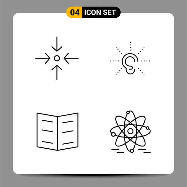 Set Universal Creative Icons Simply Vector Illustrations Web Mobile Apps — Stock Vector