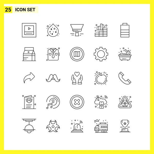 Set Universal Creative Icons Simply Vector Illustrations Web Mobile Apps — Stock Vector