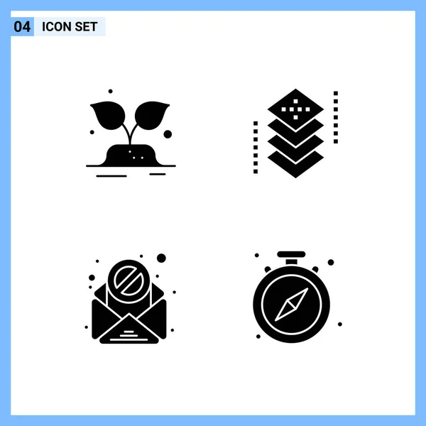 Conjunto Iconos Creativos Universales Simplemente Vector Ilustraciones Para Aplicaciones Web — Vector de stock