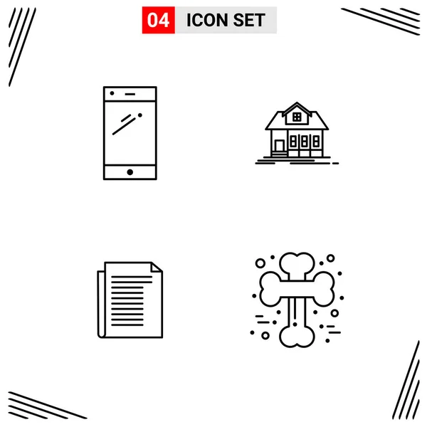 Set Universal Creative Icons Simply Vector Illustrations Web Mobile Apps — Stock Vector